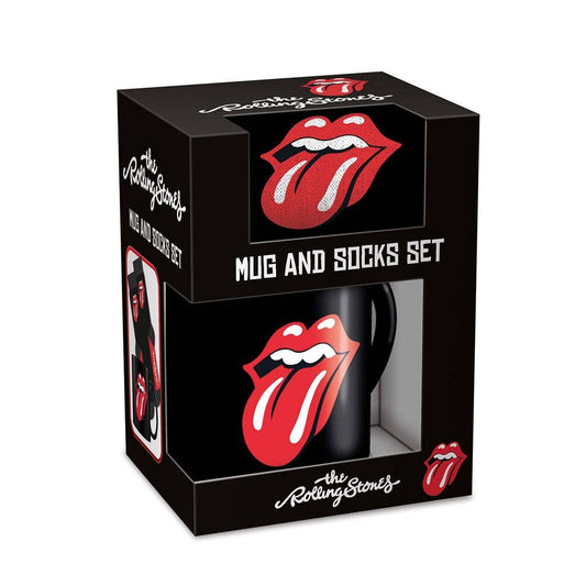 Rolling Stones Tasse und Socken-Set (Zunge)