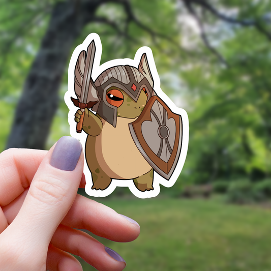 Paladin RPG Kikker Sticker