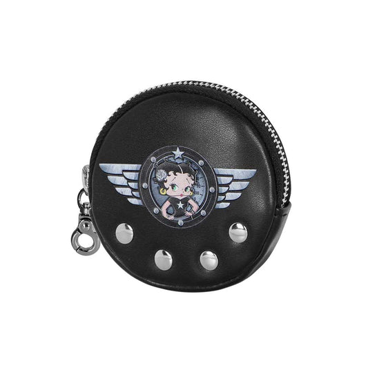 Betty Boop Motor Love-Porte-monnaie Cookie, Noir