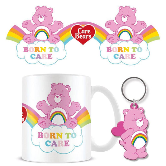Care Bears Tasse &amp; Schlüsselanhänger-Set – Geboren, um sich zu kümmern