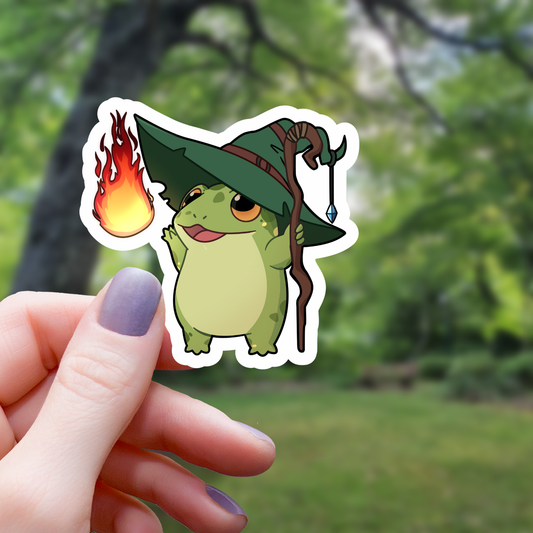 Feuerball-RPG-Zaubererfrosch Sticker