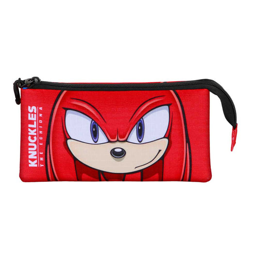 SEGA Sonic the Hedgehog Dreifach-Federmäppchen – Knuckles-Look