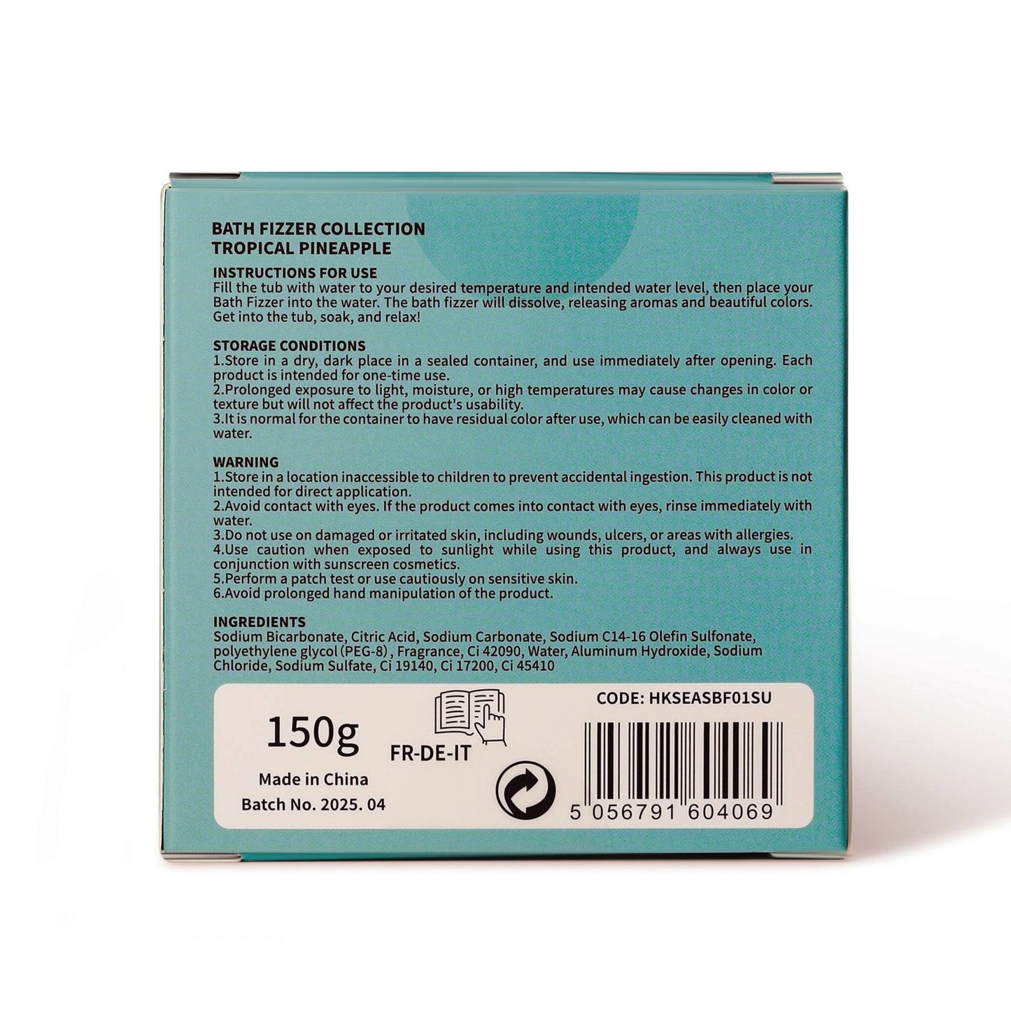 Seasons Sommer-Badebombe mit tropischem Ananasduft