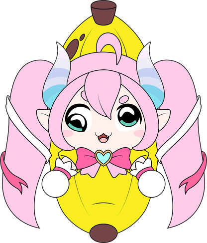 Chibidoki-Bananen-Plüschtier (23 cm)