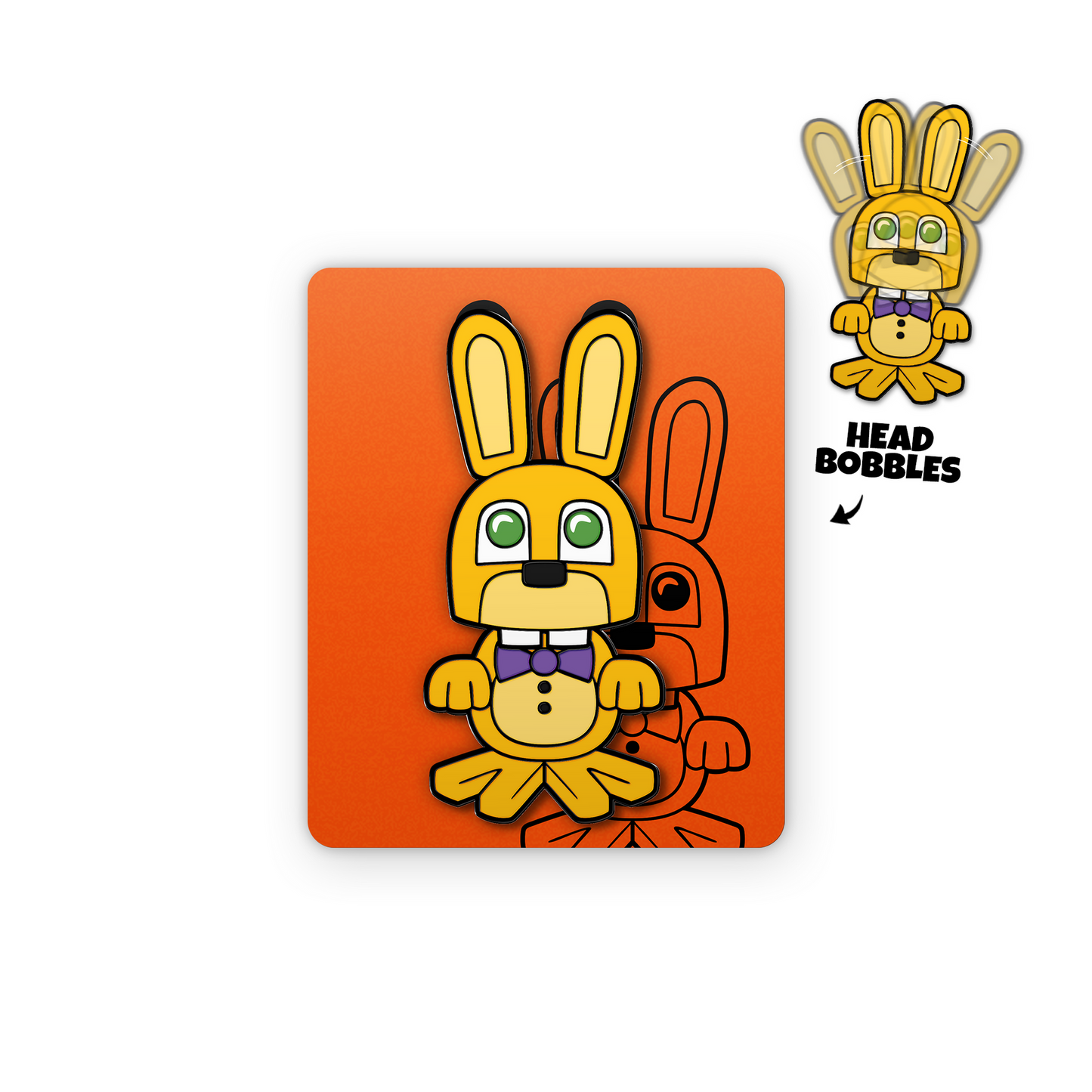 Spring Bonnie Wackel-Pin