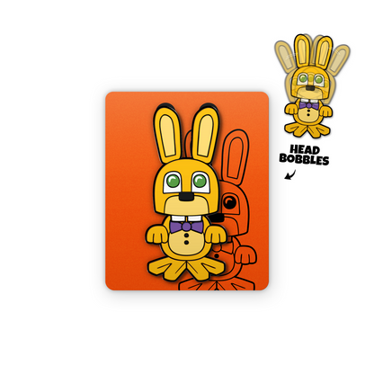 Spring Bonnie Wackel-Pin