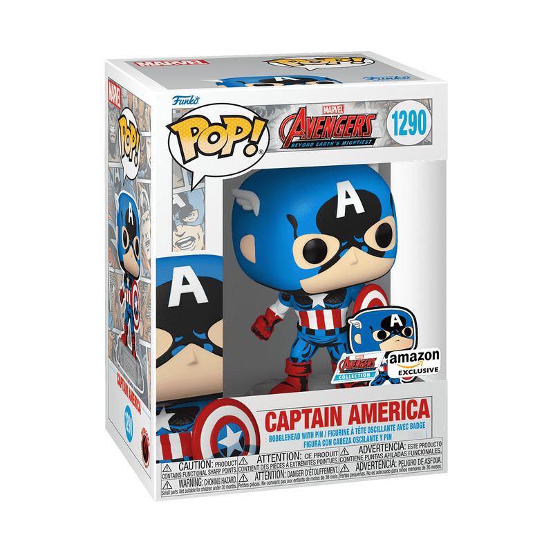 Pop! Captain America mit Pin – VORBESTELLUNG* 