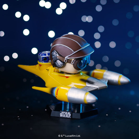 Pop! Super Deluxe rijdt met Anakin Skywalker in Naboo Starfighter (met R2-D2)