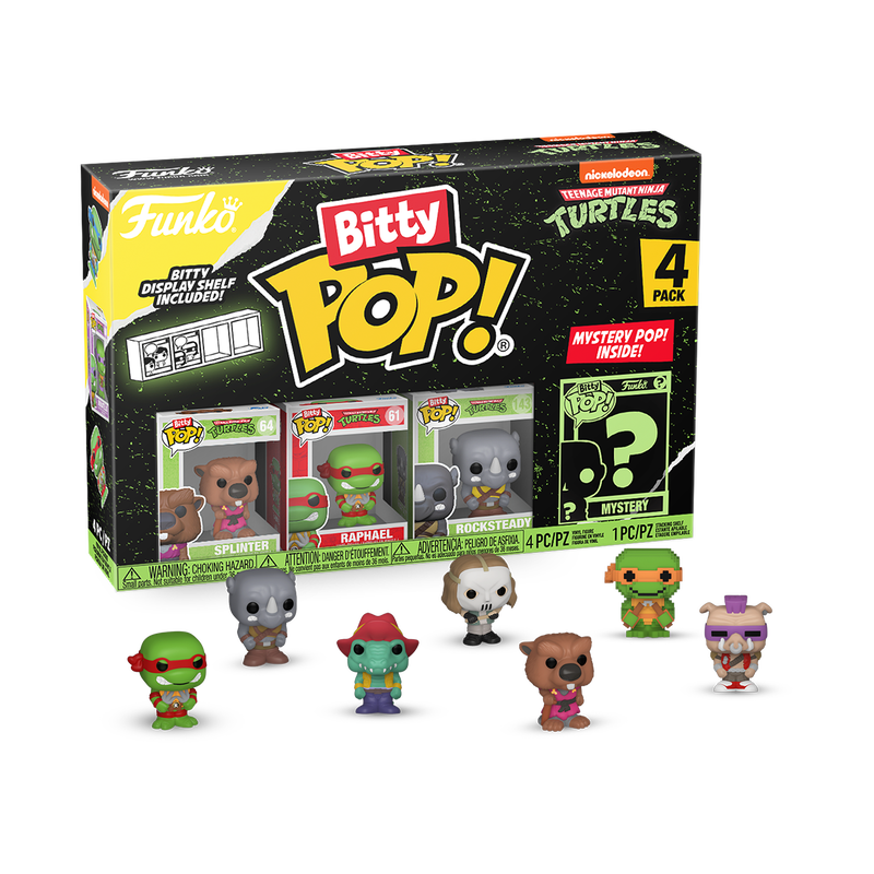 bitty pop teenage mutant ninja turtles 4 pack series 3