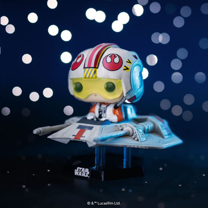 Pop! Rides Super Deluxe Luke Skywalker dans T-47 Airspeeder