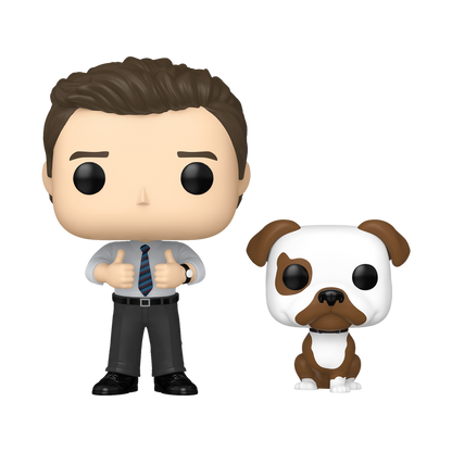 Pop! &amp; Buddy Chris Traeger with Champion 