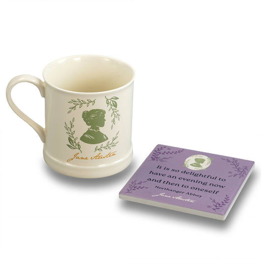 Jane Austen Ceramic Coaster - Northanger Abbey