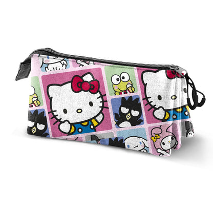 Sanrio Dreifach-Federmäppchen – Hello Kitty-Motive