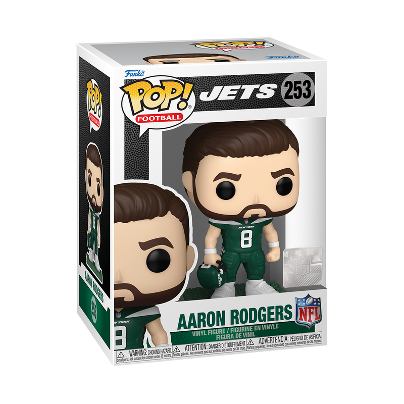 NFL: Legends POP! Sport-Vinylfigur Jets – Aaron Rodgers 9 cm