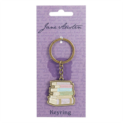 Porte-clés Jane Austen - Pile de livres