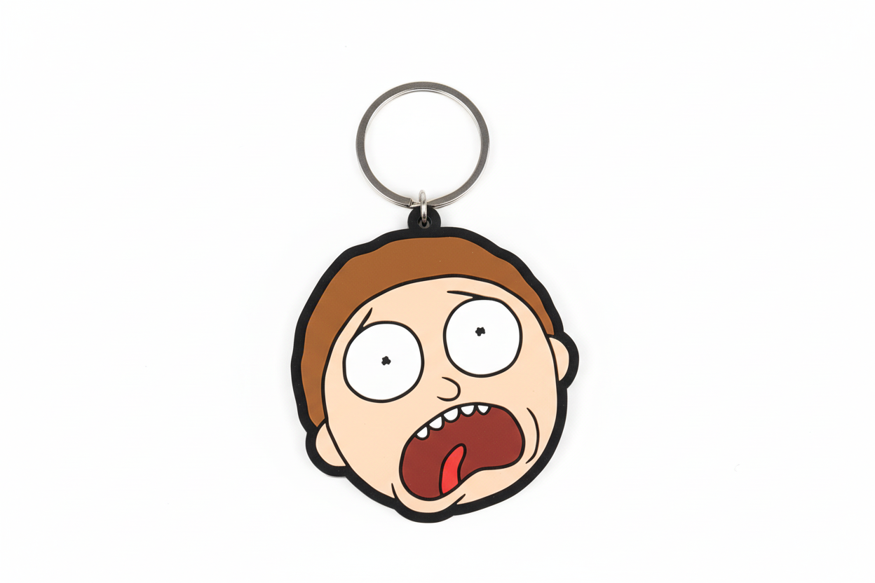 Rick and Morty Keychain - Terrified Morty