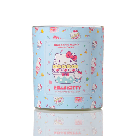 Bougie Imprimé Original Hello Kitty, Parfum Muffin aux Myrtilles