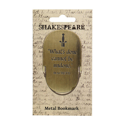 Marque-page en métal Shakespeare - Macbeth