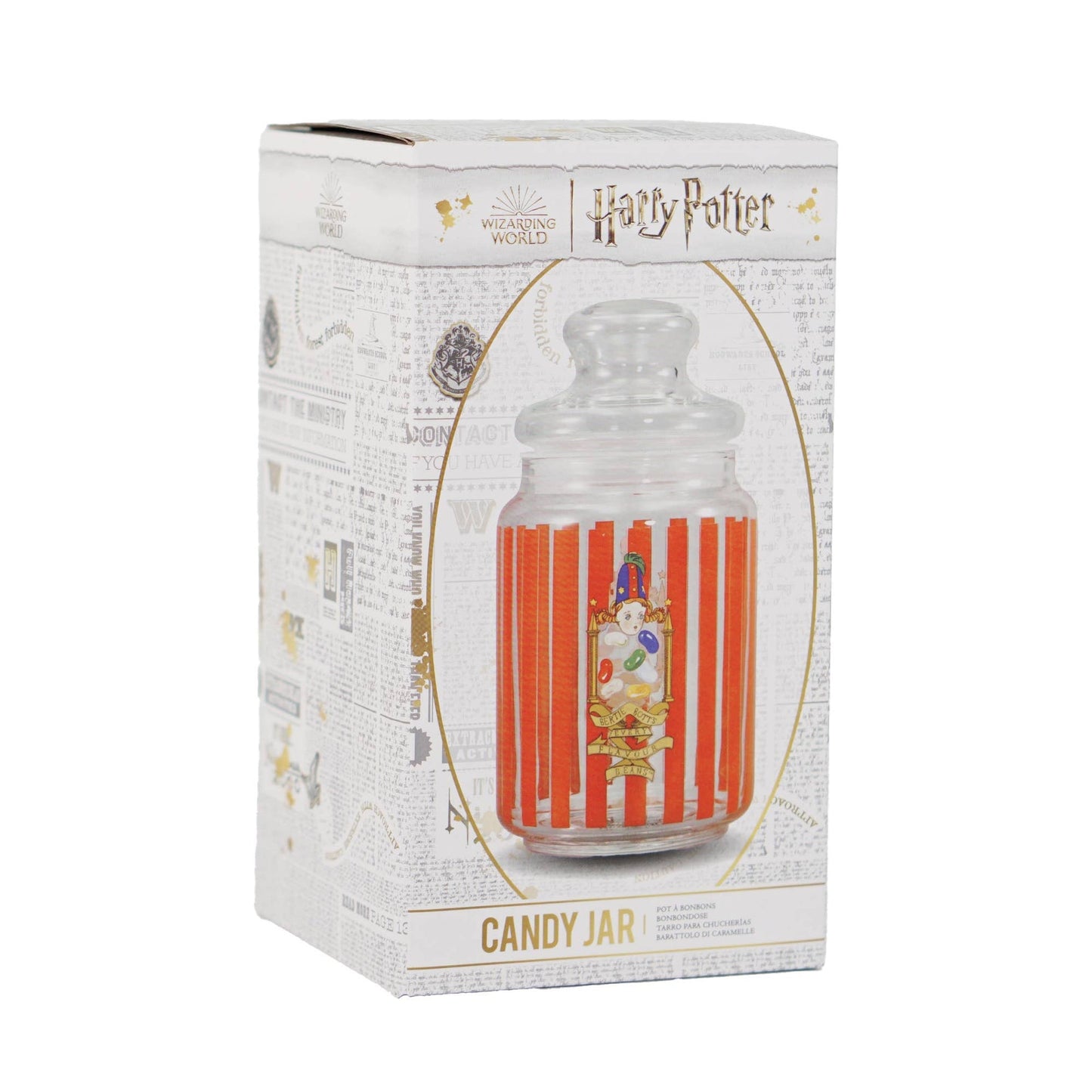 Pot à bonbons en verre Harry Potter - Bertie Botts 750 ml