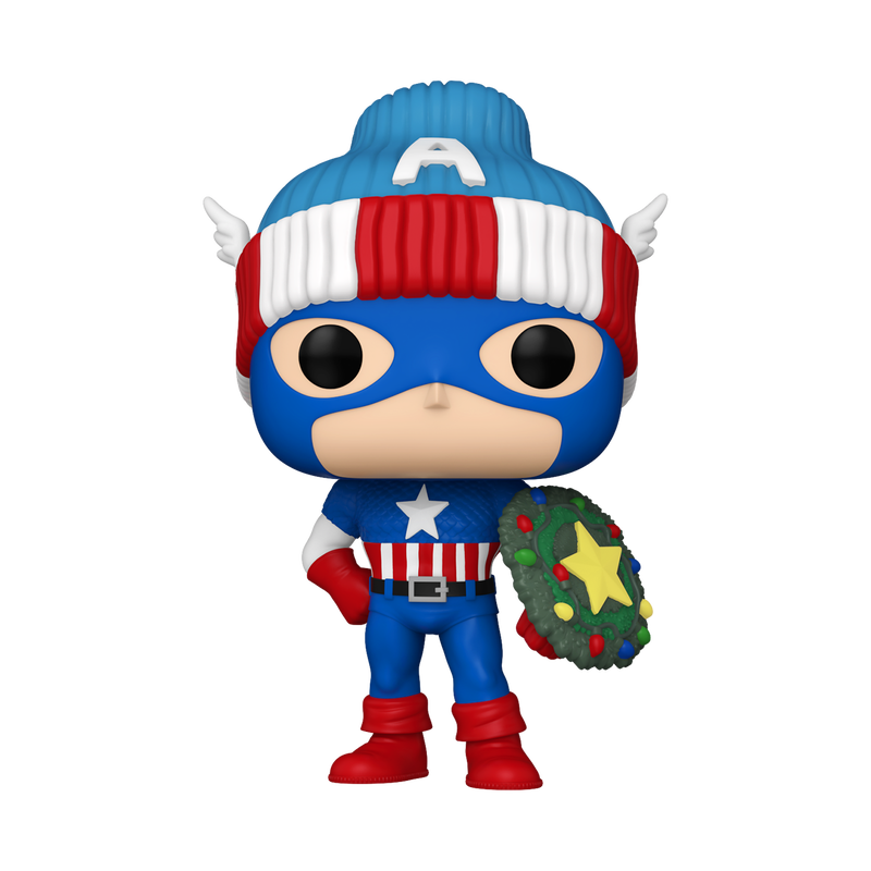 Captain America with Christmas Wreath (Holiday) - PRE-ORDER* 