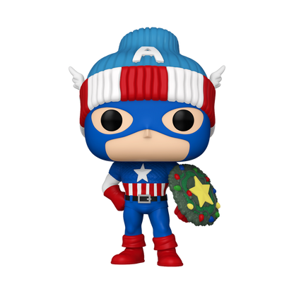 Captain America with Christmas Wreath (Holiday) - PRE-ORDER* 