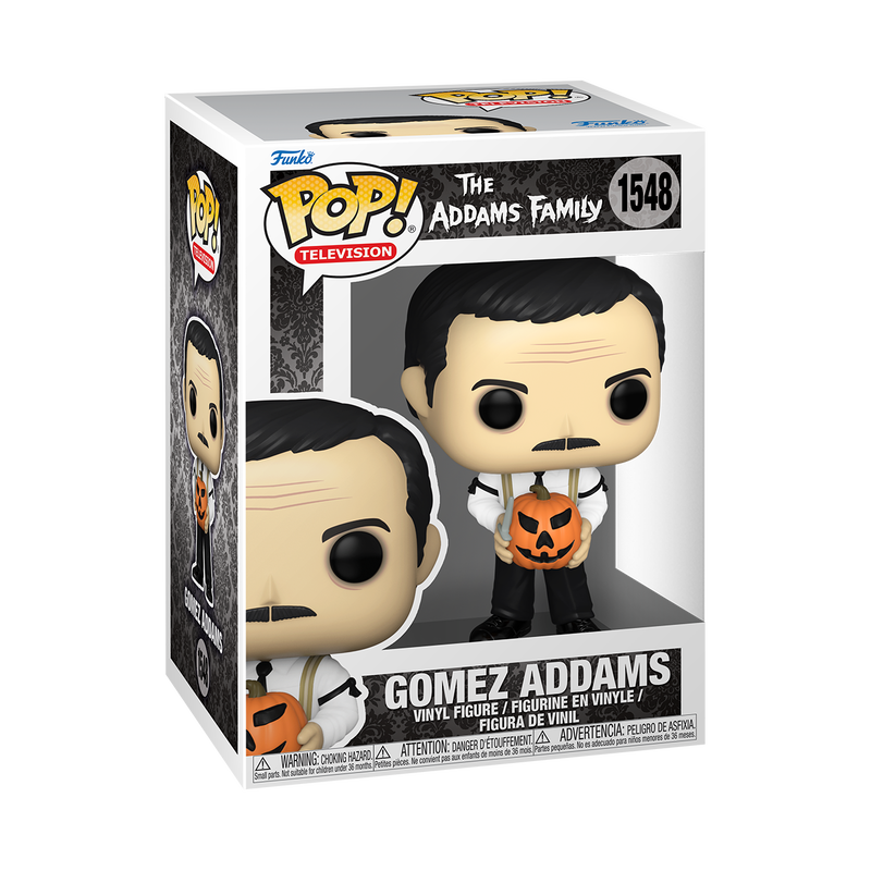 Gomez Addams mit Jack-o-Lantern