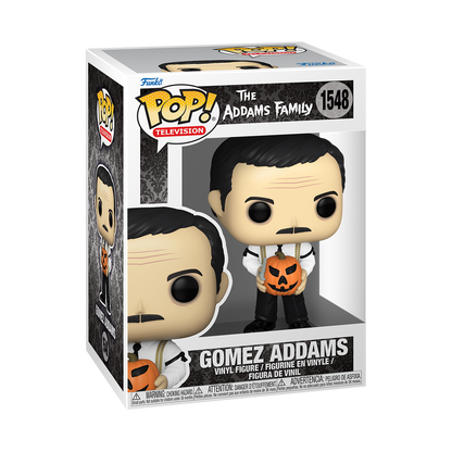 Gomez Addams mit Jack-o-Lantern