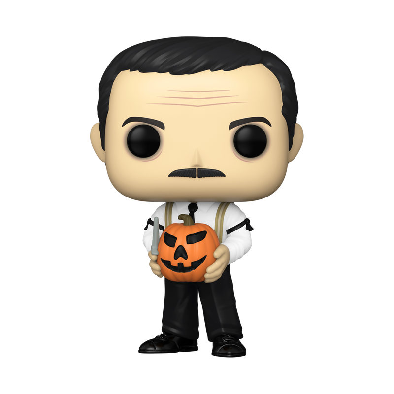 Gomez Addams mit Jack-o-Lantern