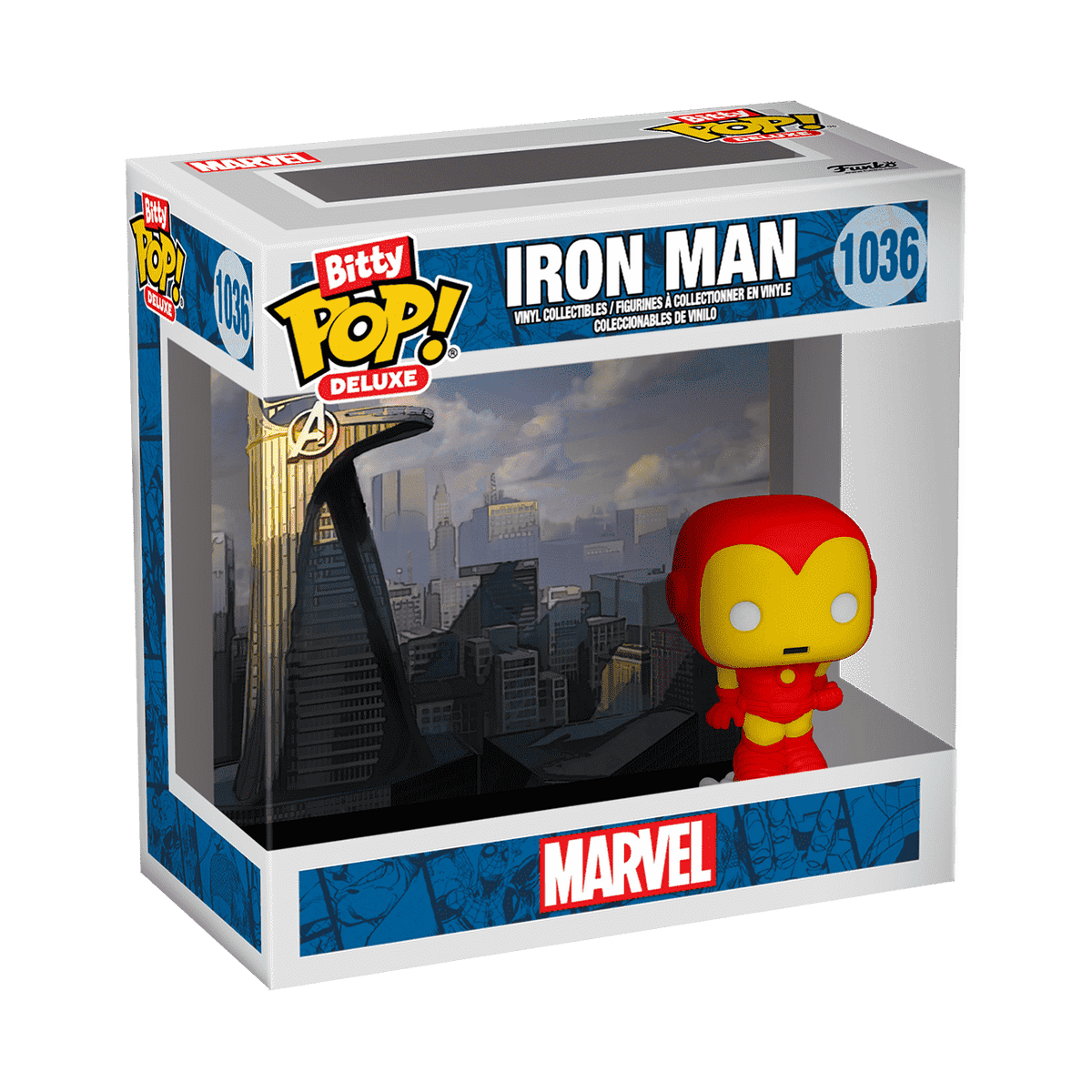 Bitty Pop! Deluxe Iron Man (Avenger Tower) – visuel officiel Funko