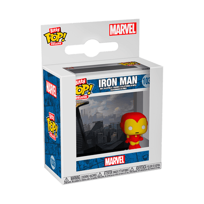 Bitty Pop! Deluxe Iron Man (Avenger Tower) – vue d'ensemble officielle Funko