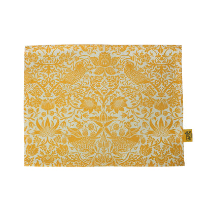 Platzsets und Servietten aus recycelter Baumwolle William Morris – gelb