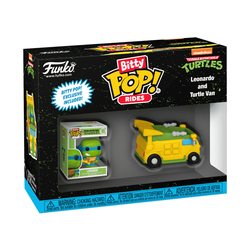 Bitty Pop! Fahren Sie mit Leonardo und Turtle Van