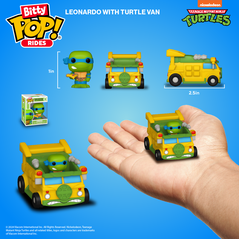 Bitty Pop! Fahren Sie mit Leonardo und Turtle Van