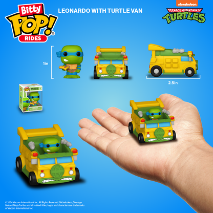Bitty Pop! Fahren Sie mit Leonardo und Turtle Van