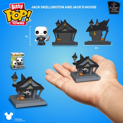 Bitty Pop! Towns Jack Skellington and his House 