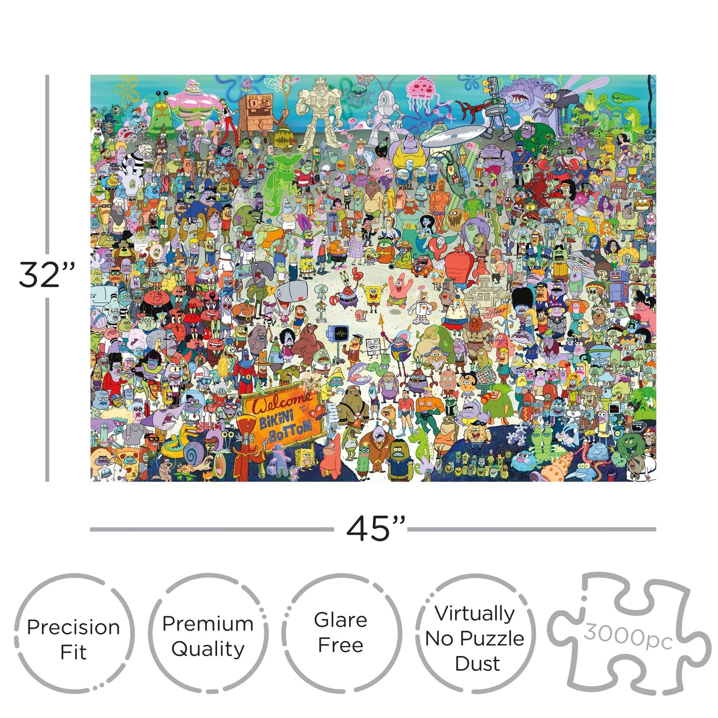 Puzzle Bob l'éponge - Bikini Bottom 3000p