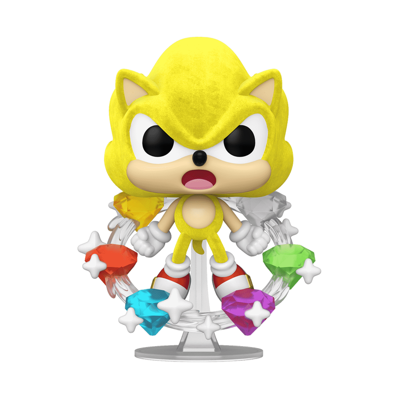 Pop! Plus Super Sonic mit Smaragden (beflockt)