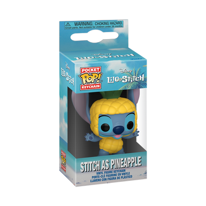 Pop! Stitch Schlüsselanhänger in Ananas