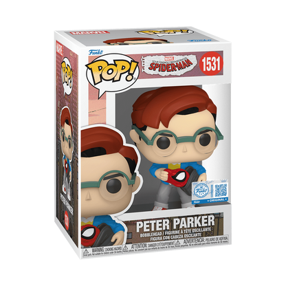 Funko Pop! Peter Parker (Holding Backpack) #1531 - vue officielle 2