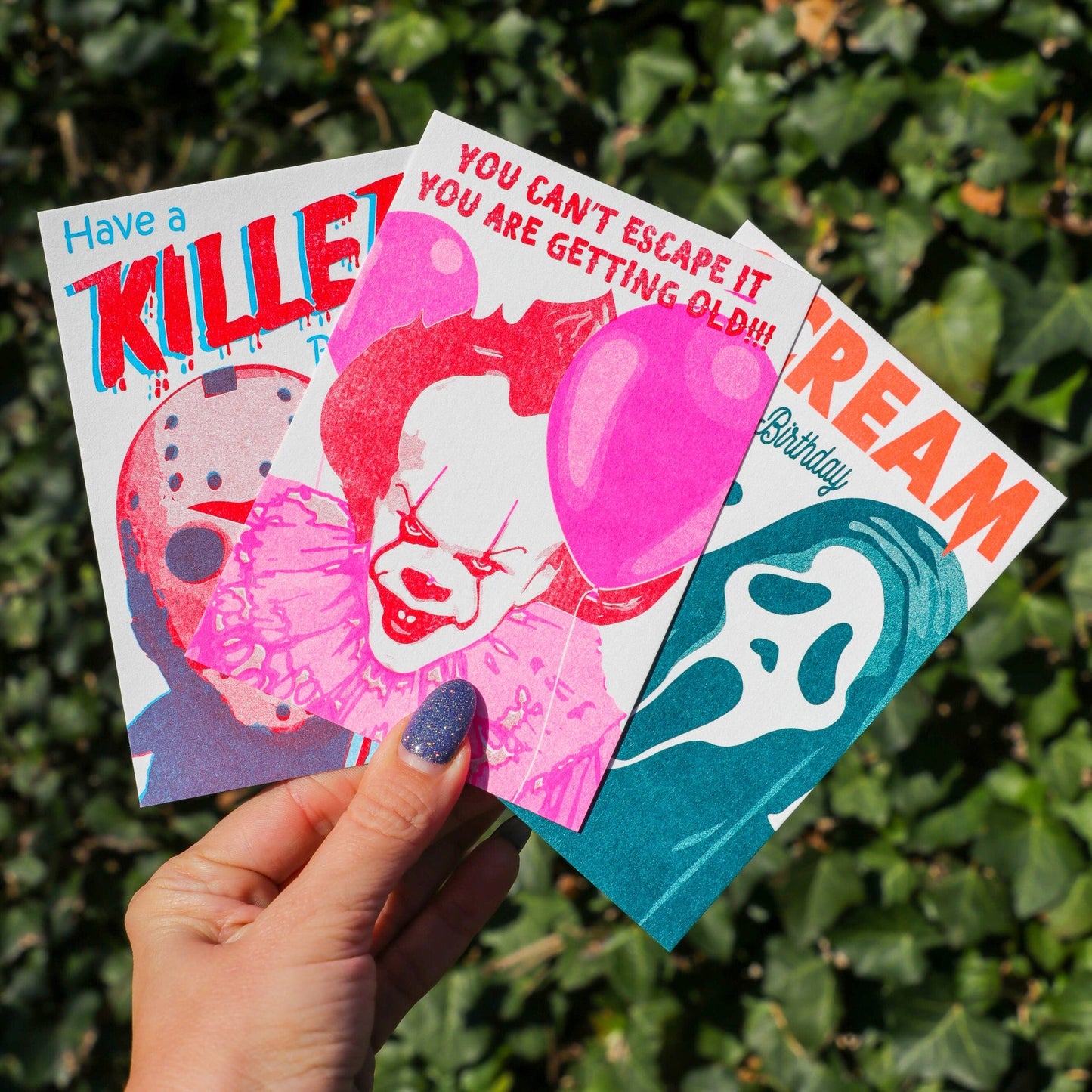 Pennywise-Postkarte: Du kannst IHM nicht entkommen (Risodruck)