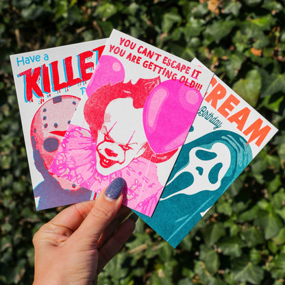 Pennywise-Postkarte: Du kannst IHM nicht entkommen (Risodruck)