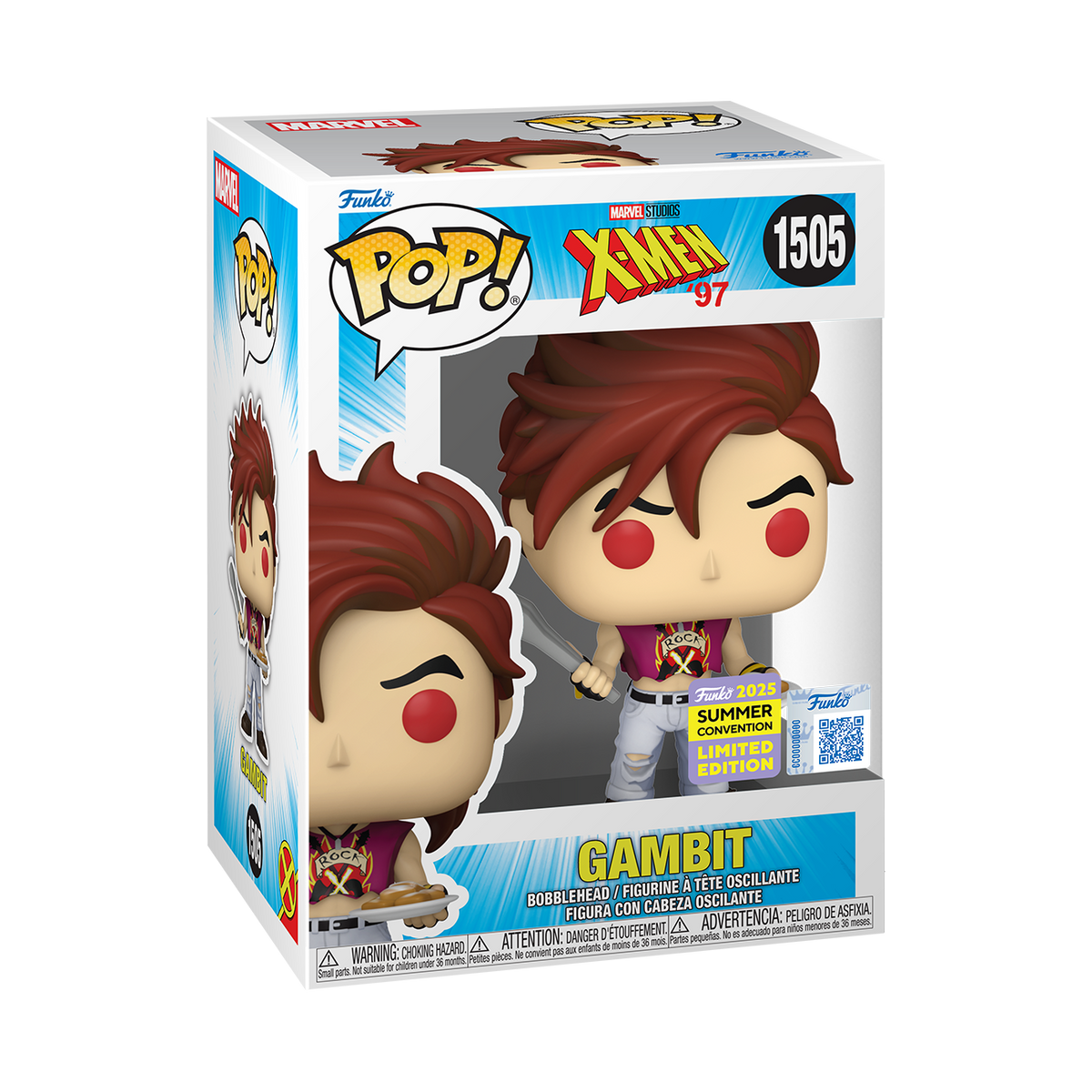 Funko Pop! Gambit with Beignets X-Men '97 #1505 - boîte