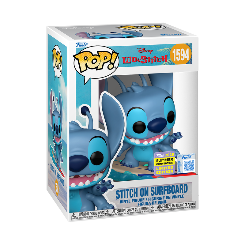 Pop! Stitch auf Surfbrett