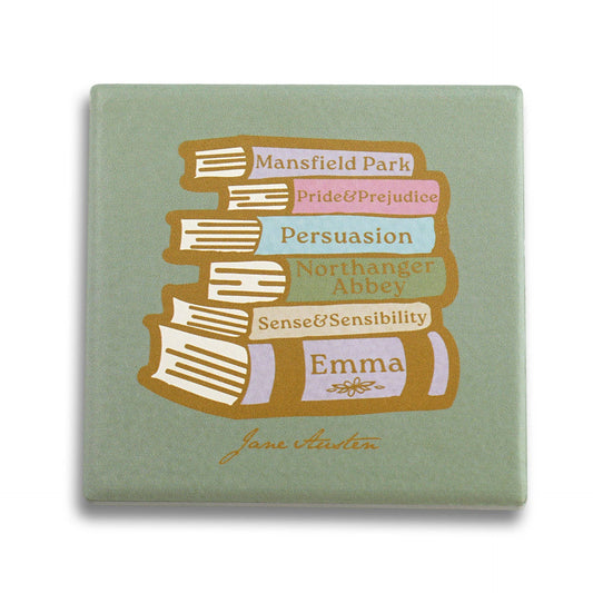 Sous-verre en céramique Jane Austen - Livres