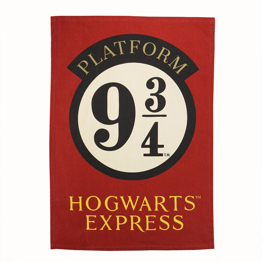 Harry Potter Geschirrtuch – aus recycelter Baumwolle, Gleis 9¾