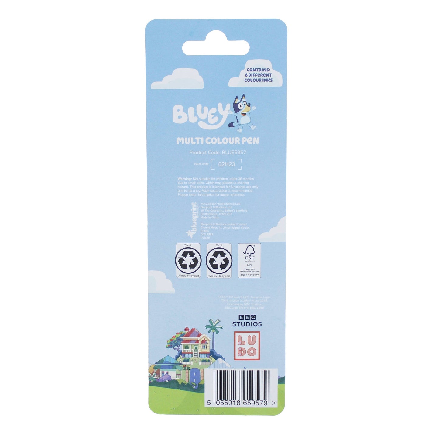 Stylo multicolore – Bluey | Blueprint Collections – vue 6