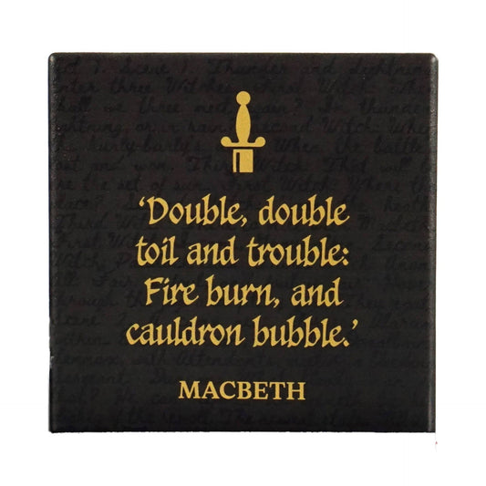 Shakespeare Keramik-Untersetzer - einzeln Macbeth