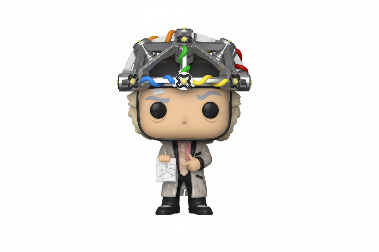 Doc Brown mit Helm