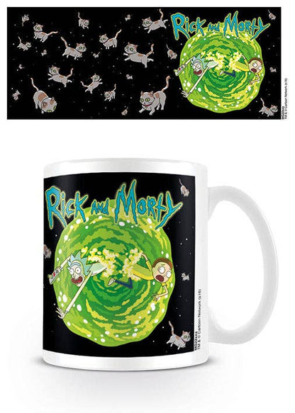 Mug Rick et Morty - Dimension du chat flottant