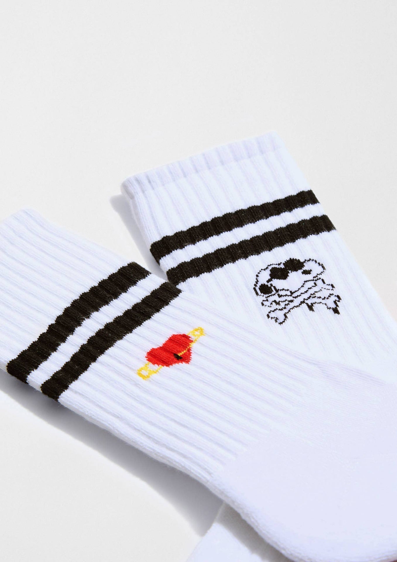 Chaussettes BeSnoopy Skull&Heart Street - 100% Coton Biologique: Blank / 36/40